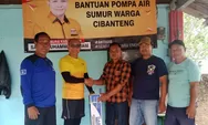 Caleg Hanura Kabupaten Bogor Sandi Muhammad Ilham Kasih Bantuan Pompa Air Warga Cibanteng