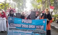 Forum Daerah Lembaga Kesejahteraan Sosial Anak se-Kabupaten Sidoarjo Lakukan Pawai Semarak 2.000 Yatim