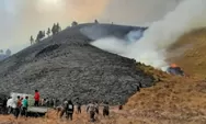 Kebakaran hutan melanda Taman Nasional Gunung Bromo Tengger Semeru