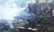 Sebuah Rumah Terbakar di Desa Toso Batang, Disebabkan Kompor Tungku yang Ditinggal 