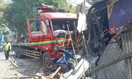 Kronologi Truk Trailer Tabrak Kios Peralatan Rumah Tangga di Salatiga, Sopir Diduga Ngantuk