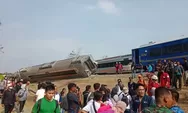 Evakuasi Penumpang KA Argo Semeru dengan Kereta Bandara YIA Setelah Kecelakaan di Jalur Rel Sentolo