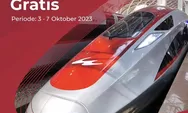 Hadirkan Whoosh Experience Program, Masyarakat Dapat Gunakan Kereta Cepat Whoosh Secara Gratis, Ini Caranya
