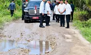 Jokowi Kunjungi Jalan Rusak di Kabupaten Labura, Salah Satunya Jalan Gunting Saga Akan Diperbaiki
