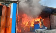 Gudang Toko Elektronik Ludes Terbakar, Kerugian Rp500 Juta