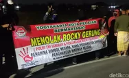 Massa di Sleman Tolak Kedatangan Rocky Gerung dalam Acara Diskusi