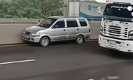 Detik-detik Mobil Panther Hantam Pembatas di Tol Cikampek, Sopir Ditemukan Meninggal di Dalam Kendaraan