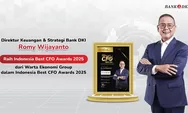 Ketiga Kalinya Berturut-turut, Direktur Keuangan dan Strategi Bank DKI Raih Penghargaan Indonesia Best CFO Awards 2025