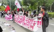GMNI Jakarta Raya Demo Kedubes Amerika Serikat Soal Tarif Dagang Trump, Teriakan 'Go To Hell With Your Tarif' Menggema