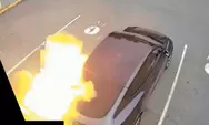 Terungkap! Ini Penyebab Mobil Listrik Tesla Meledak saat Mengisi Daya hingga Bikin Pengemudi Terpental