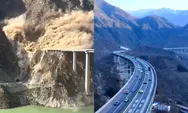 Baru Dibangun, Jembatan Hongqi di Sichuan Ambruk ke Sungai: Retakan dan Longsor Jadi Penyebab?