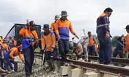 KAI Geber Perbaikan Jalur KA yang Terdampak Banjir di Sumatera