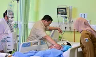 Sambangi RSUD Koja, Ini Isi Obrolan Prabowo dengan Korban Kecelakaan Mobil MBG di Cilincing
