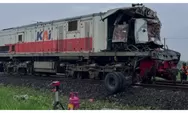 KA Menoreh Tabrak Truk Tangki di Cirebon