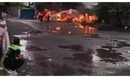 Kios Lapak Barang Bekas di Tegal Ludes Terbakar