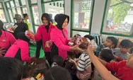 Polres dan Bhayangkari Gelar Bakti Sosial dan Trauma Healing untuk Warga Terdampak Banjir di Pulosari