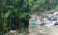 Warga Gantiwarno Klaten Buang Sampah yang Penuhi Sawah Miliknya ke Jalan,