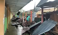Hujan Angin Mengamuk 1 Jam Rusak Sejumlah Rumah Warga dan Fasilitas Publik di wilayah Kalasan SMPN2 Kalasan Terdampak Cukup Parah