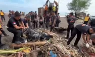 Brimob Turun Gunung! Pantai dan Sungai di Jateng Disulap Bersih dalam Sehari
