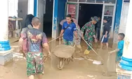 TNI AD Gerak Cepat Bersihkan Sekolah Terdampak Banjir dan Longsor di Tapanuli Selatan