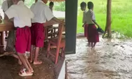 Hujan Deras Mengubah Kelas Jadi Aliran Air, Potret Perjuangan Siswa SD di Amfoang Timur NTT Ini Mengundang Keprihatinan