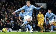 Manchester City Nyesak Ditahan Brighton, Erling Haaland Cetak Gol ke-150