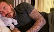 David Beckham Mendengkur dengan Bantal Boneka, Lelah Setelah Bermain