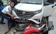 Gara-Gara APILL Mati, Diseruduk, Pengendara Motor Masuk Kolong Mobil