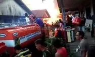 Rumah Tiga Keluarga di Batara Terbakar