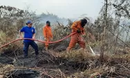 Satgas Basahi Lahan Bekas Terbakar