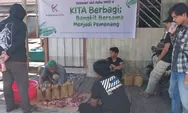 Lewati Jembatan Kayu, Komunitas di Palangkaraya Berbagi Kurban ke Pinggiran Kota