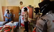 Indahnya Berbagi, Polwan Polres Padangsidimpuan Blusukan ke Warga Kurang Mampu