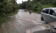 Badan Jalan Rot Teungoh Meukek Menjadi Sasaran Banjir, Perlunya Perhatian Dinas Provinsi