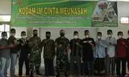 Dandim 0107 Asel Salurkan Bantuan Keramik Secara Simbolis Kepada Tiga Meunasah