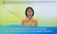 IWPG, Peringatan Tahunan ke-3 “Hari Perdamaian Perempuan Internasional” 26 April
