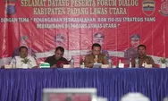 Deteksi Dini Konflik Sosial, Bakesbangpol Paluta Adakan Forum Dialog 