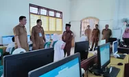 Ditinjau Sekda, 4808 Siswa SMP di Aceh Utara Ikuti Asesmen Nasional