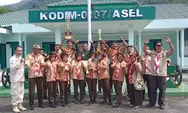 Pramuka Saka Wira Kodim Perwakilan Kodim 0107/Asel Toreh Prestasi di Perjusami Tingkat Kodam IM