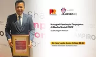Muryanto Amin Dinobatkan Sebagai Pemimpin Terpopuler 2022