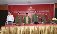 KPU Paluta Sosialisasikan Peranan Aktif Media Kepada Pers