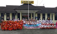 Polsek Ngunut Bersama Puluhan Anak TK Gelar Polisi Sahabat Anak