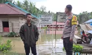 Personil Polres Tapsel Diterjunkan ke Lokasi Banjir Desa Simataniari