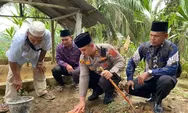 Kapolres Langkat Poldasu Letakan Batu Pertama Pemugaran Makam Syech Ali Mansur 