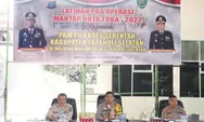 Jelang Pilkades, Polres Tapsel Gelar Lat Pra Ops Mantap Huta Toba 2022