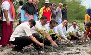 Gerindra Sumut Bersama Ormas Tani dan Nelayan Lakukan Penanaman Manggrove