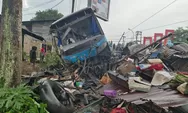 Damri Seruduk Bengkel dan Rumah Warga di Tanjung Morawa
