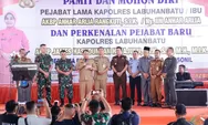 Erick Adtrada Hadiri Pisah Sambut Kapolres Labuhanbatu