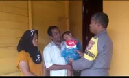 Tekan Stunting, Bhabinkamtibmas Polsek Batunadua Bagikan Susu Kepada Balita