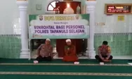 Polres Tapsel Lakukan Binrohtal Terhadap Personel