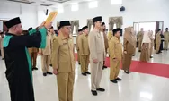 Pelantikan 32 Pejabat DS, Kadis Kominfostan Dimutasi Jadi Kadis PPKB